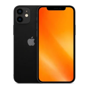 Apple iPhone 12 Mini u crnoj boji, prednja i stražnja strana