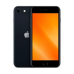 Apple iPhone SE3 u boji Midnight, prednja i stražnja strana