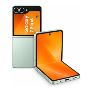 Samsung Galaxy Z Flip 6 u boji Mint, zatvoren i otvoren